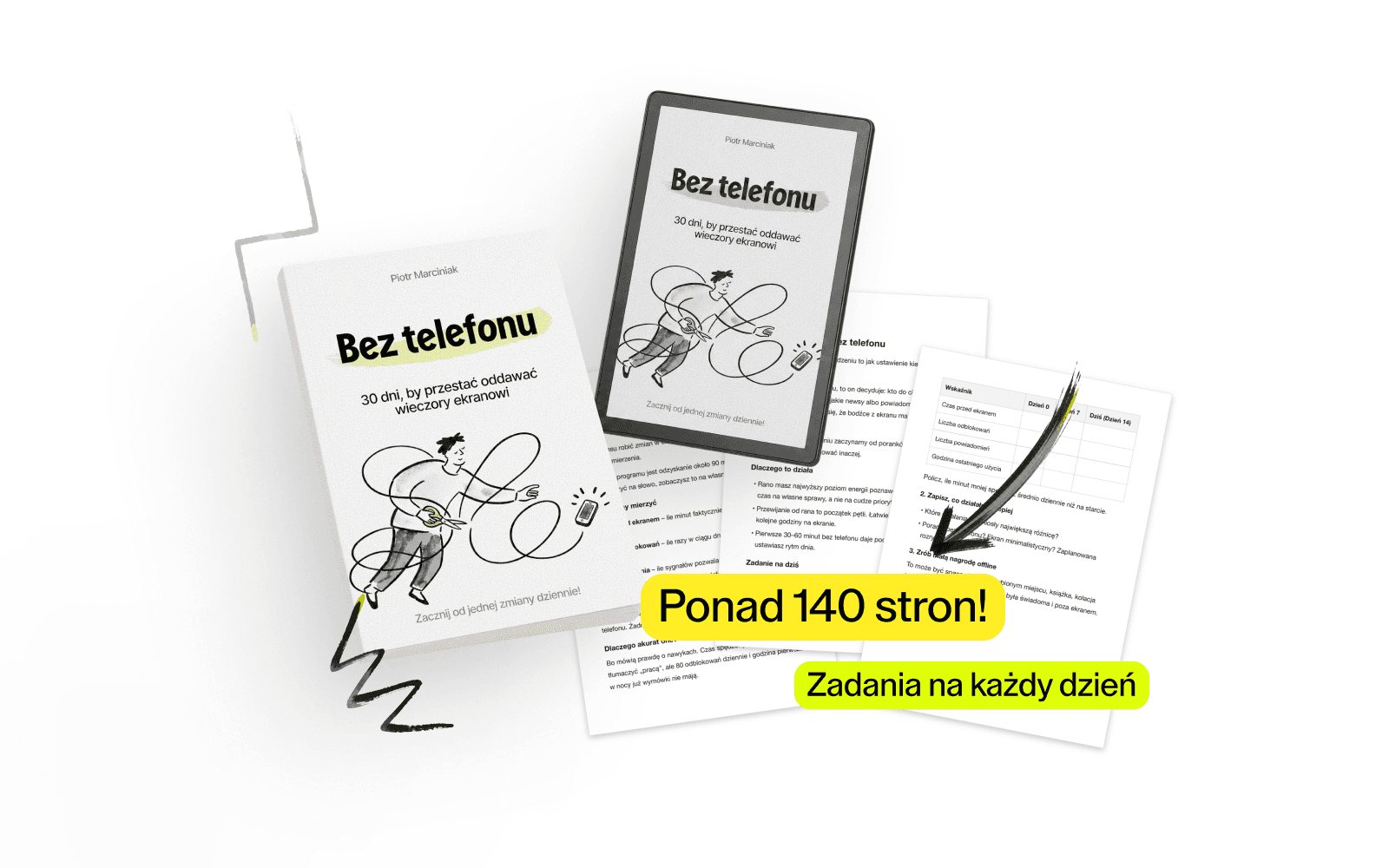 eBook Bez telefonu: okładka, czytnik i strony programu